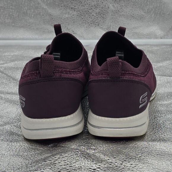 Skechers Flex City Pro Slip On Memory Foam Air Cooled Sneakers Burgundy Size 9 - Picture 5 of 9